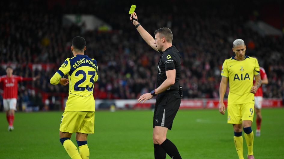Pedro Porro has been a regular in the referee's book