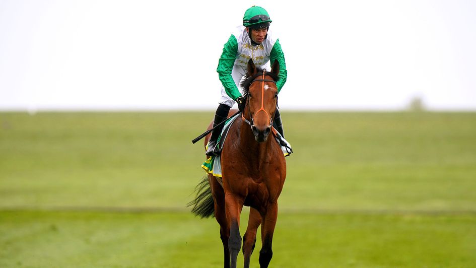 Haatem ridden by jockey Sean Levey after winning the bet365 Craven Stakes