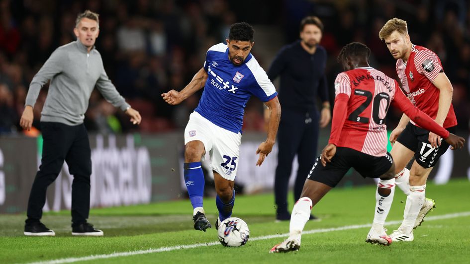 Ipswich in action against Southampton
