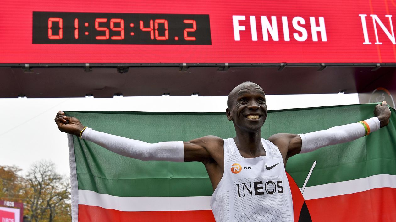 Kenyan Athlete Eliud Kipchoge Records Sub Two-hour Marathon In Vienna