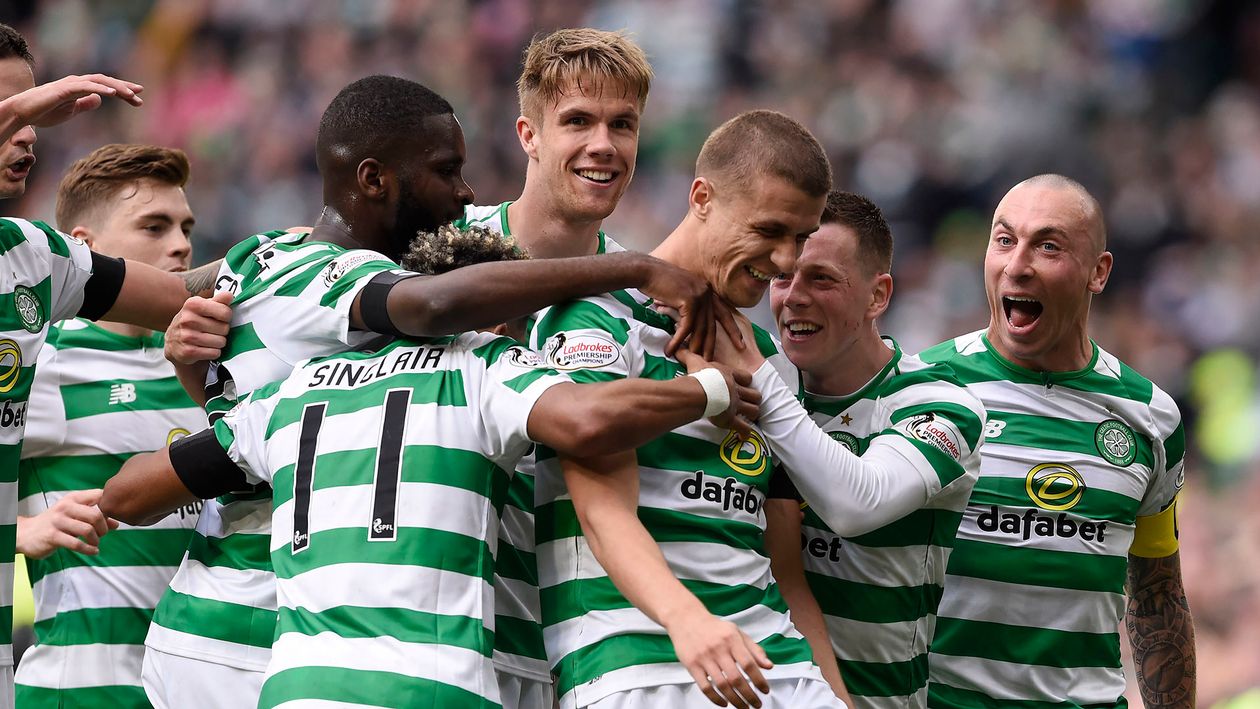 Celtic's number five Jozo Simunovic scored in the 67th minute as the ...