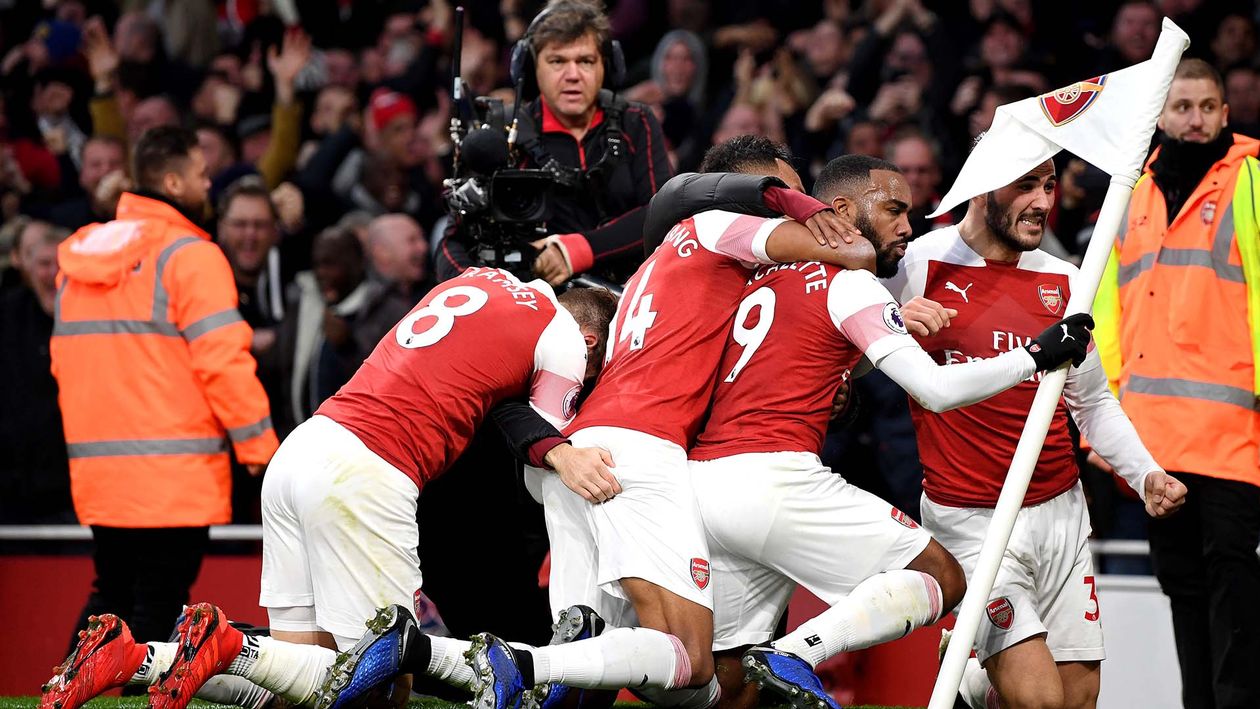 Arsenal 4-2 Tottenham: Aubameyang brace helps Gunners come ...