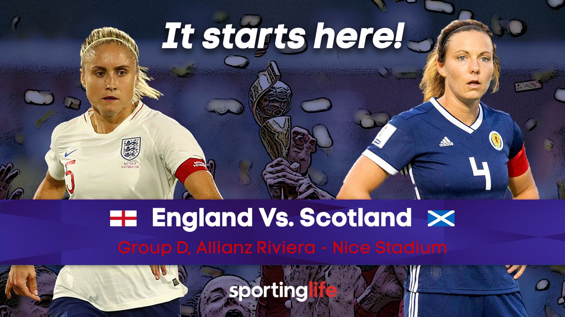 FIFA Women's World Cup England v Scotland TV info, odds, team news and