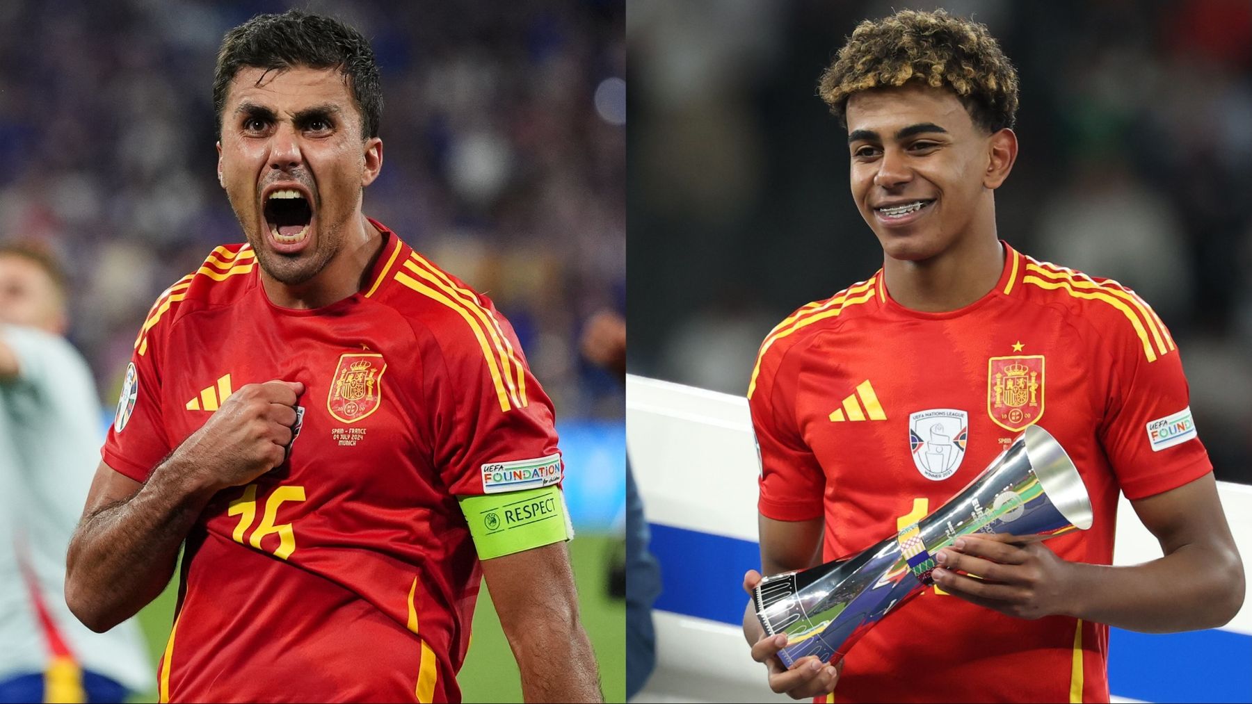 33/1 Rodri and 10/1 Lamine Yamal win Player and Young Player of the Tournament awards