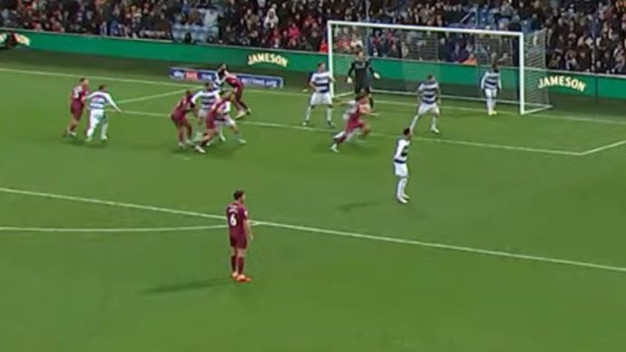 QPR set-piece structure vs Cardiff