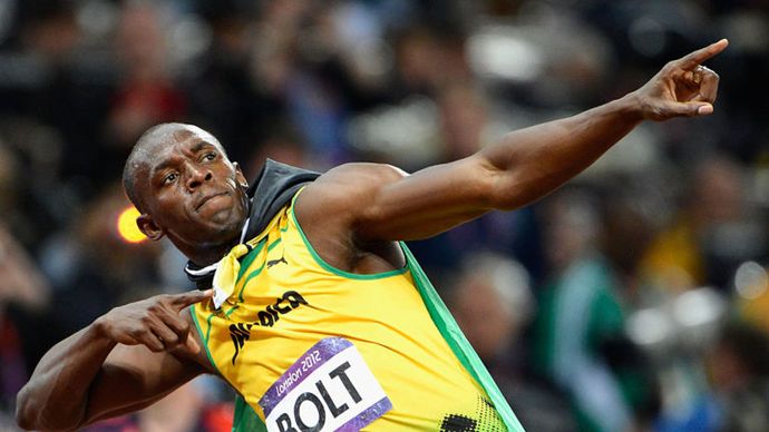 Usain Bolt won three golds at London 2012