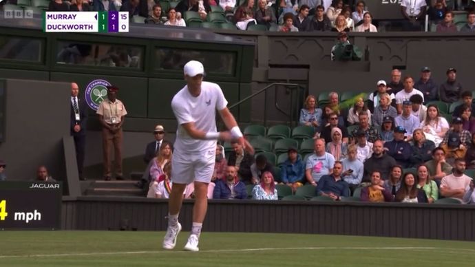 Scroll down to watch Andy Murray's underarm serve