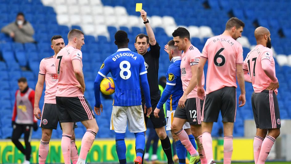 Referee Peter Bankes has shown the cards this season