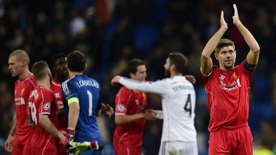 Real Madrid v Liverpool in the Champions League