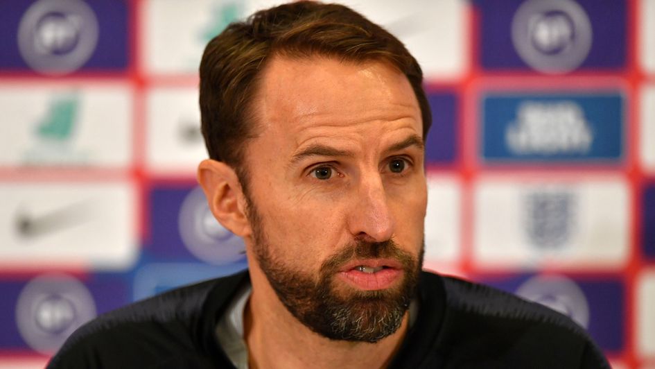 Gareth Southgate speaks to the media