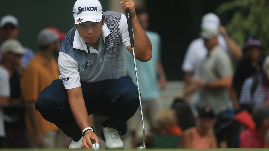 Hideki Matsuyama in final-round action