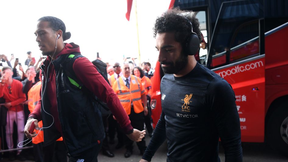 Mo Salah (right) and Virgil van Dijk