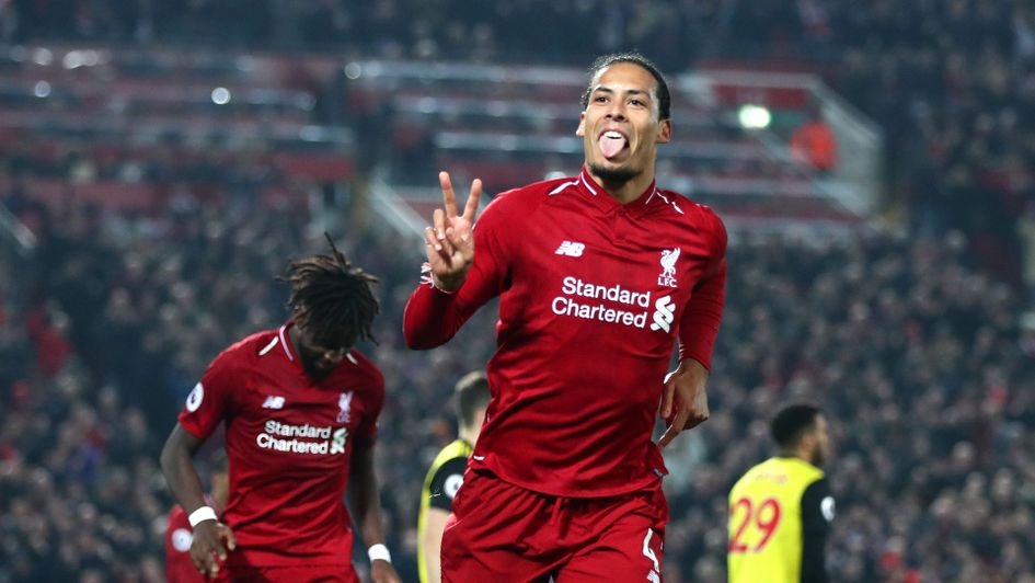 Virgil van Dijk: The Dutch defender scored twice for Liverpool against Watford