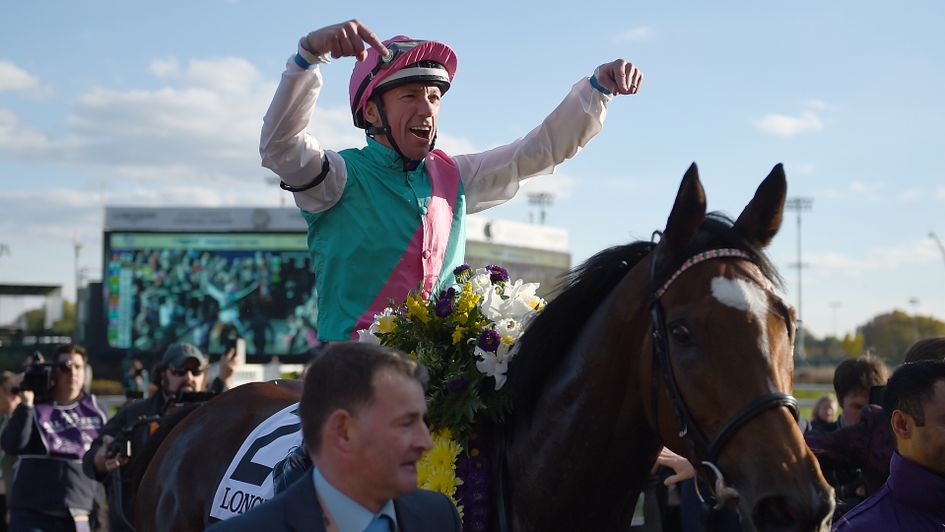 Enable and Frankie Dettori after their Breeders' Cup success