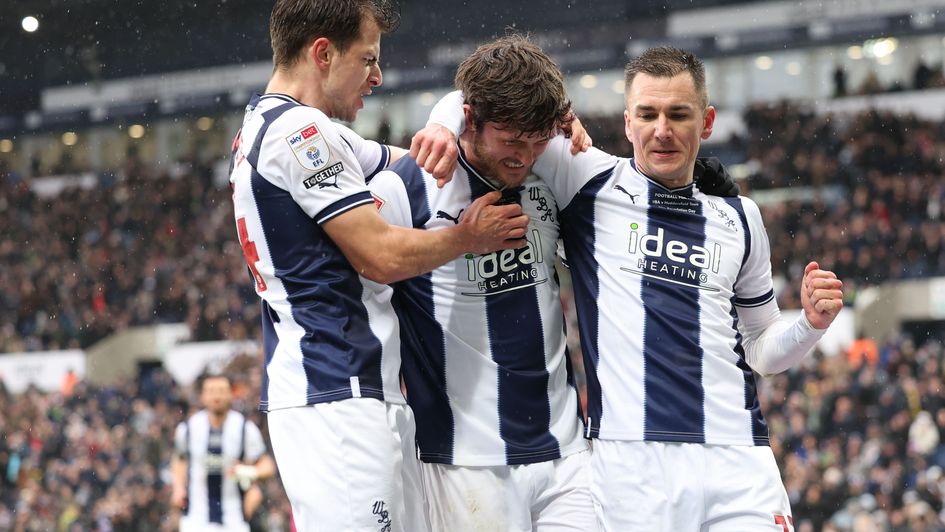 West Brom celebrate a John Swift goal