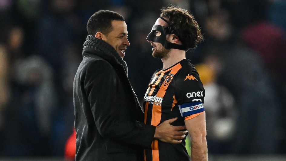 Hull's Liam Rosenior and Lewie Coyle