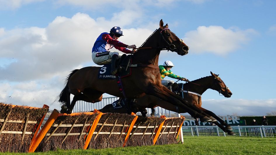 Paisley Park and Champ jump the last