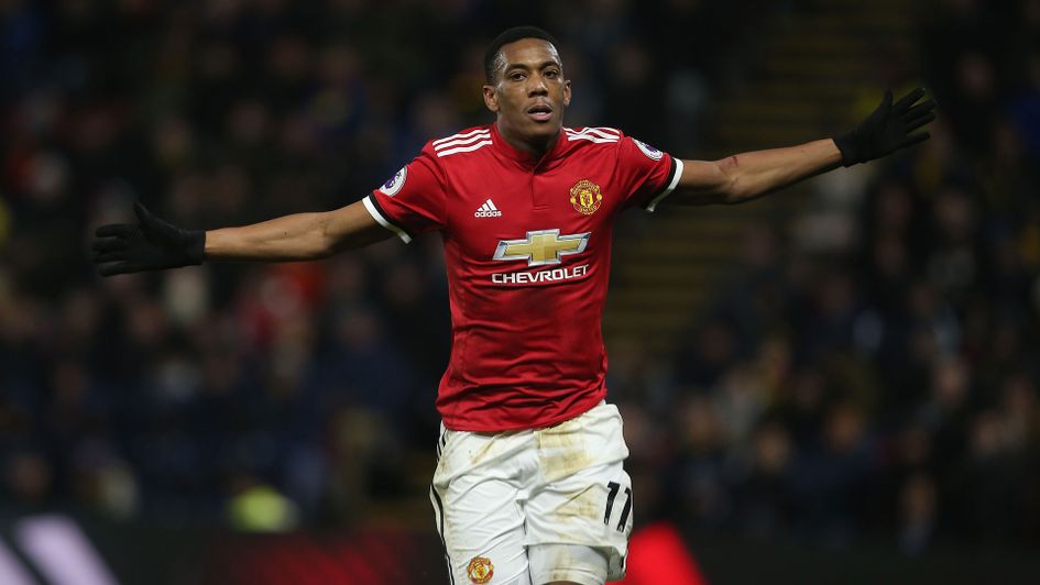 Anthony Martial celebrates