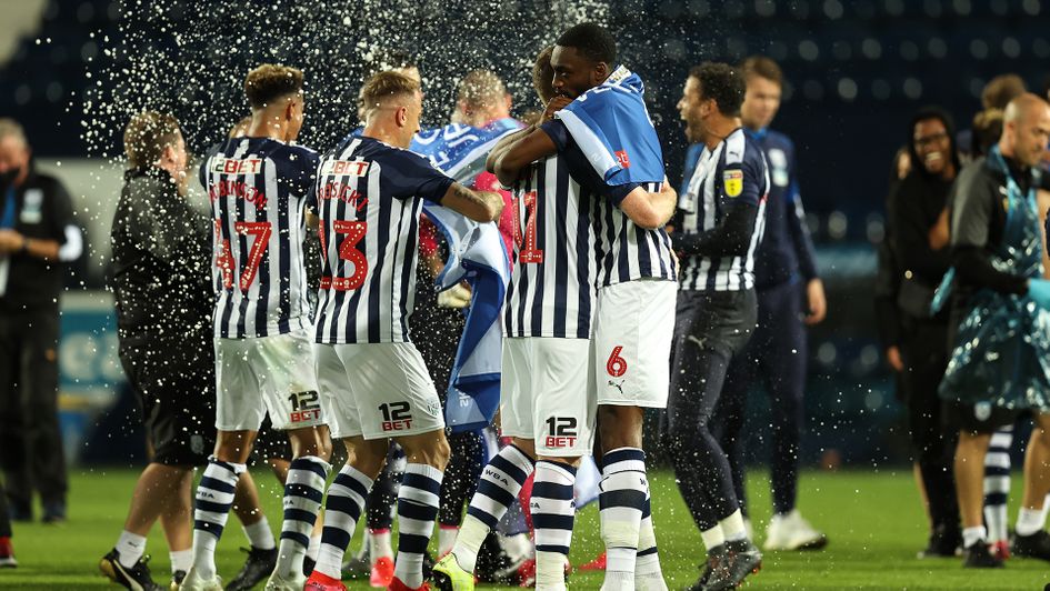 West Brom celebrate promotion