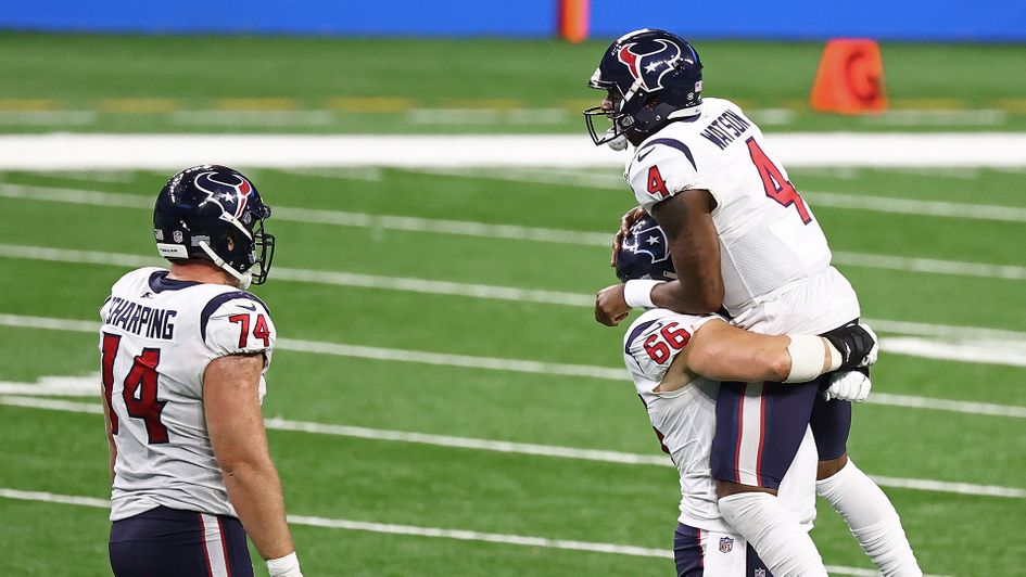 Deshaun Watson and the Houston Texans celebrate