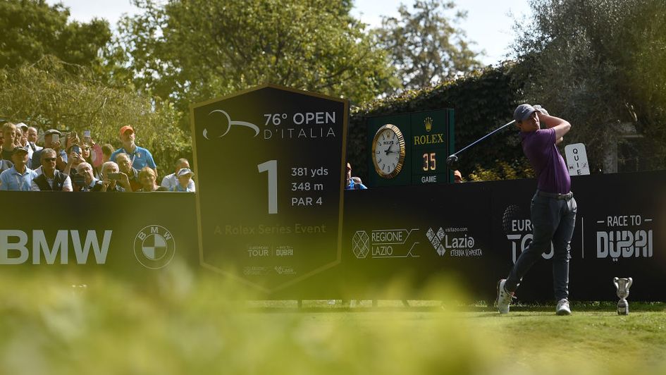 Matt Fitzpatrick tees off