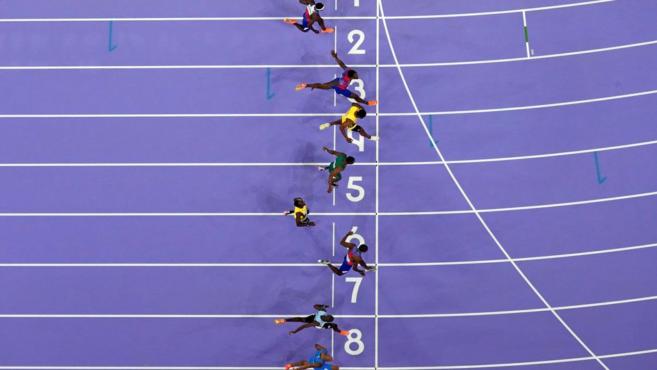 A brilliant finish to the men’s 100 metres final in Paris