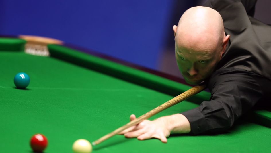 Gary Wilson in action against Judd Trump