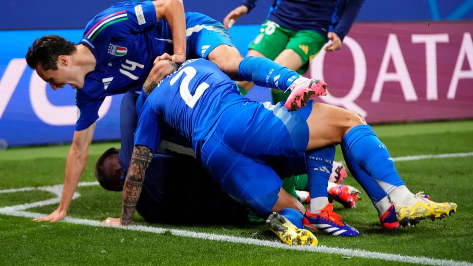 Mattia Zaccagni spared Italy's blushes