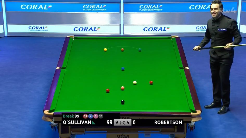 Scroll down to watch Ronnie O'Sullivan's 1000th century at the 2019 Players Championship