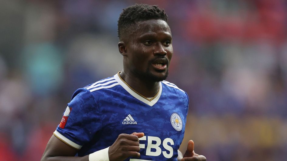 Daniel Amartey in action for Leicester in the Community Shield