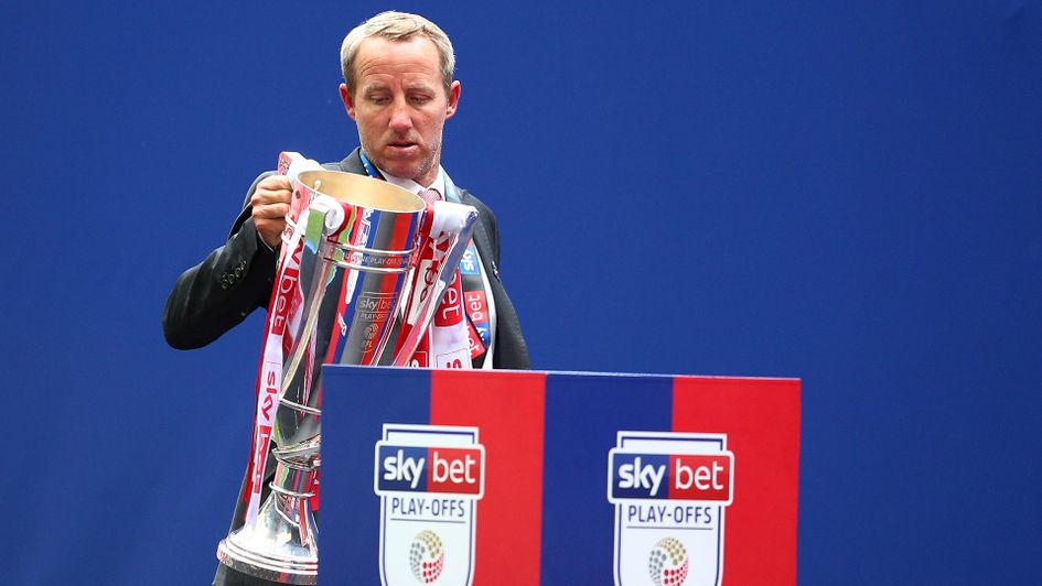 Lee Bowyer after the Sky Bet League One play-off final