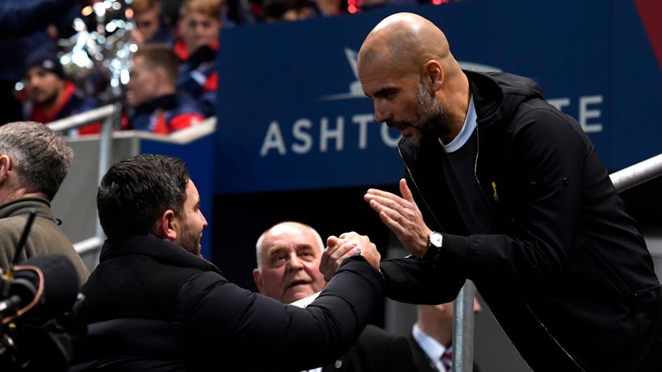 Lee Johnson and Pep Guardiola