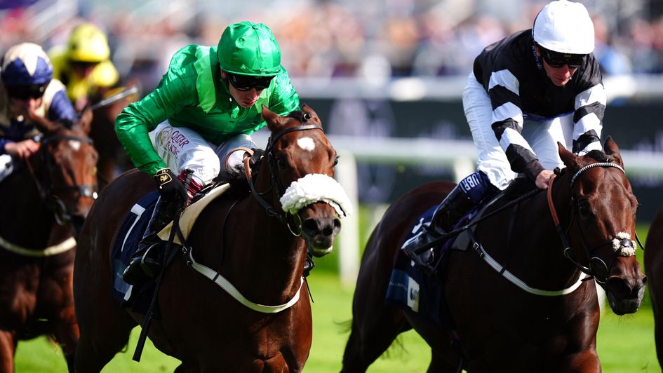 Ghost Run (left) wins at Doncaster