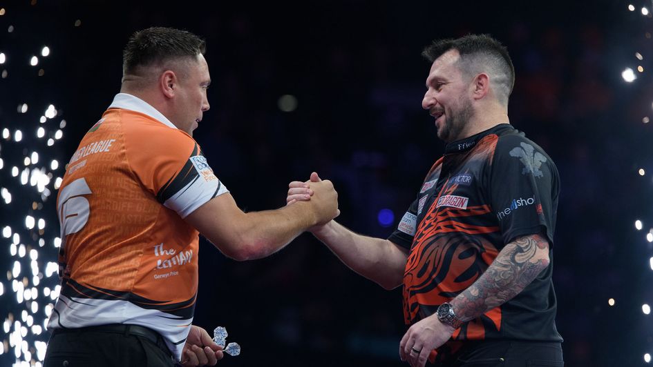 Gerwyn Price and Jonny Clayton (Picture: Kelly Deckers/PDC)