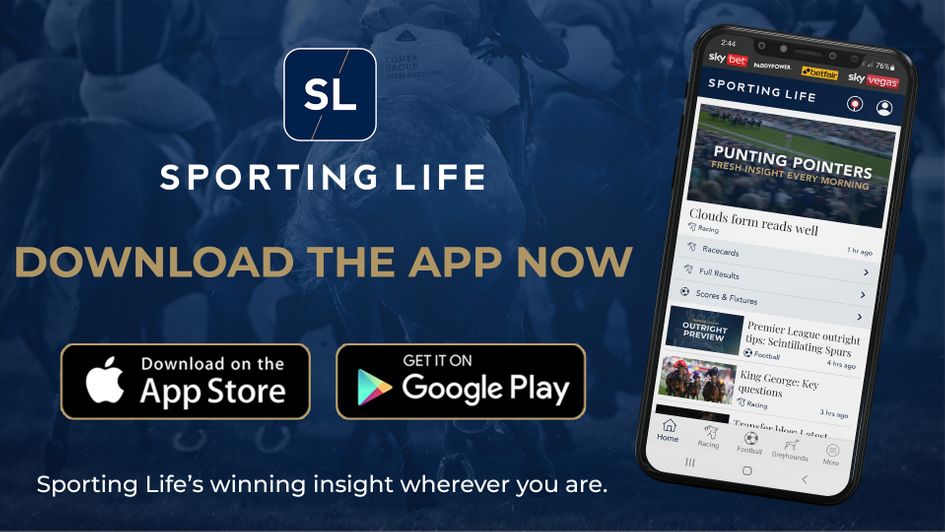 Check out the free Sporting Life app