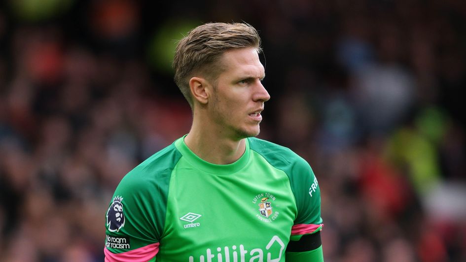 Luton goalkeeper Thomas Kaminski