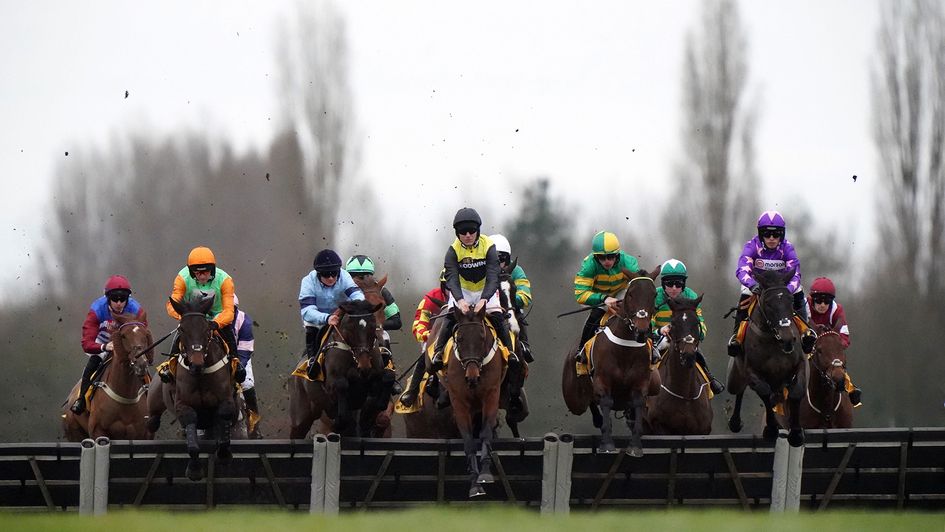 Action from the Betfair Hurdle