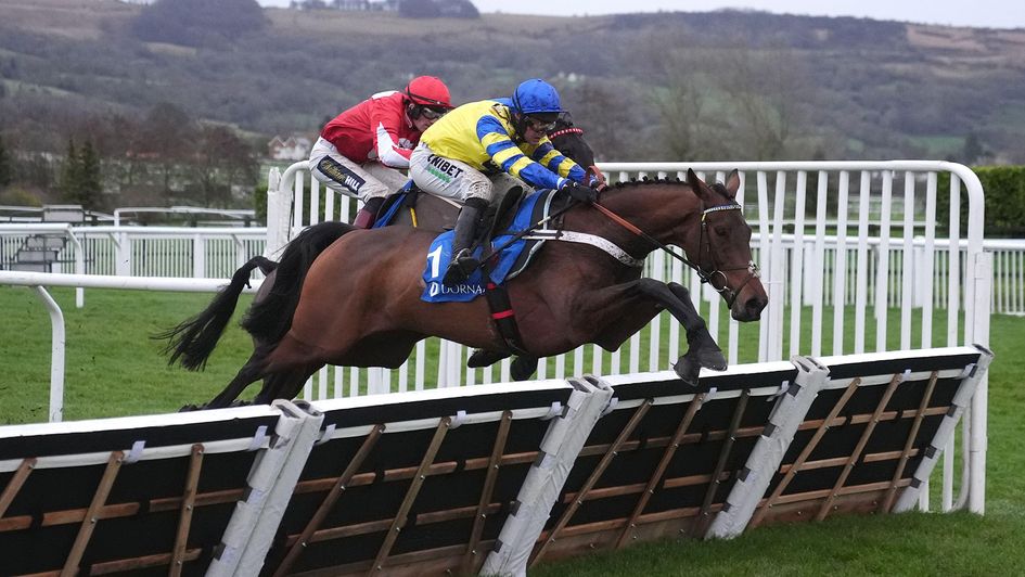 Lucky Place, ridden by Nico de Boinville, wins at Cheltenham