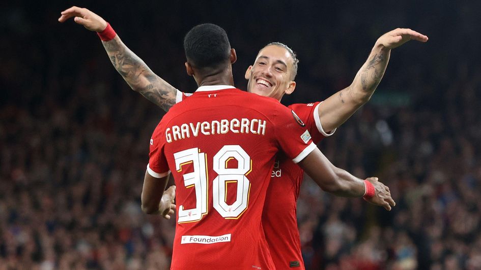 Ryan Gravenberch a goal with Kostas Tsimikas