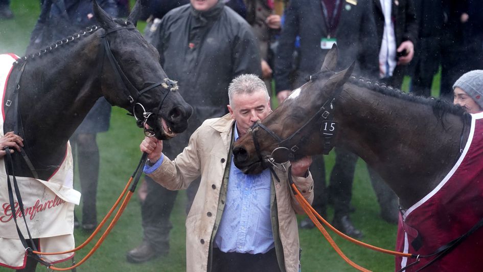 Michael O'Leary with Tiger Roll and Delta Work