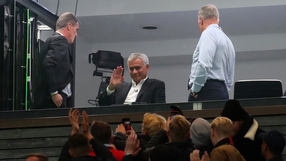 Jose Mourinho was at Old Trafford earlier this season as a pundit with Sky Sports