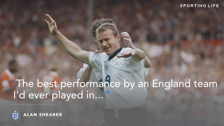 Alan Shearer on England's performance against Holland in Euro '96