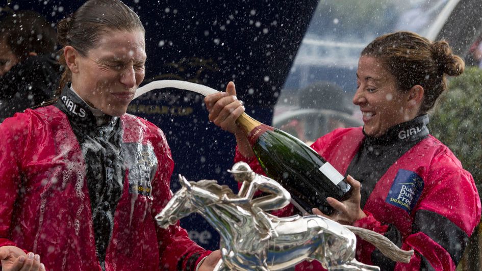 Hayley Turner (right) could be in for another successful Shergar Cup