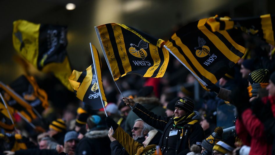 Wasps fans celebrate their victory