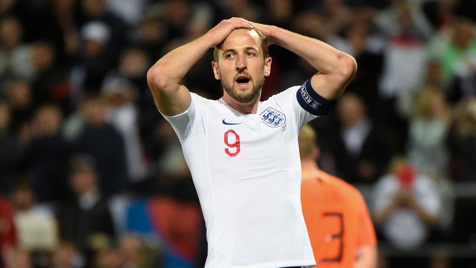 Harry Kane during England's defeat to the Netherlands