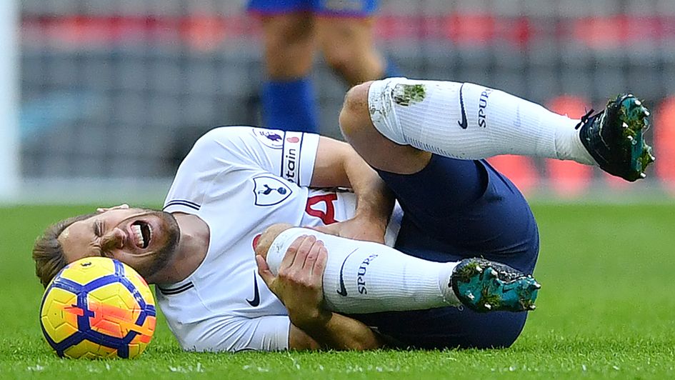 Harry Kane picked up a knock at Wembley