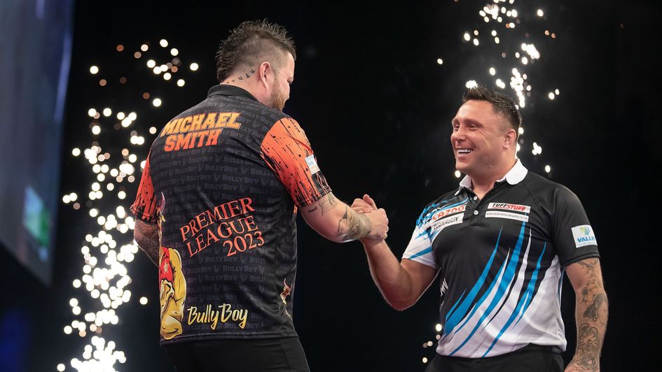 Michael Smith and Gerwyn Price (Picture: Taylor Lanning/PDC)