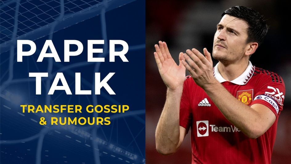 Paper Talk graphic with Harry Maguire