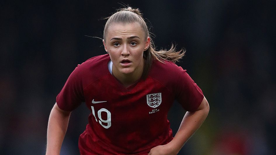 Georgia Stanway in action for England