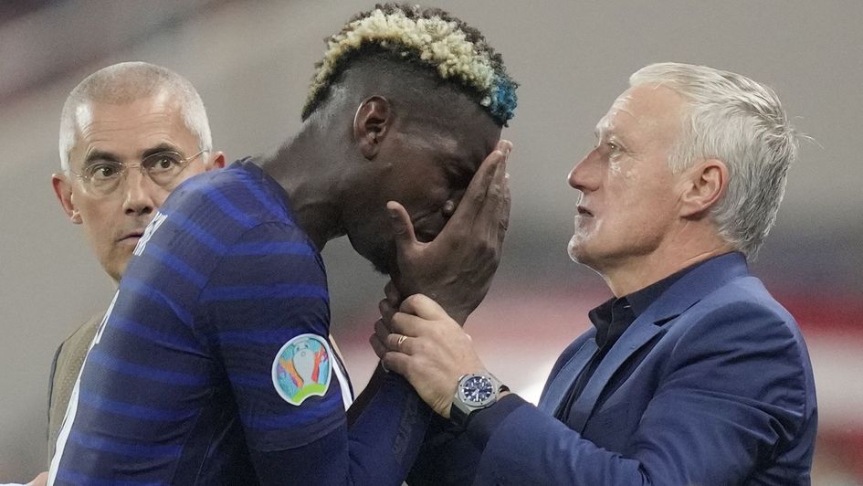 Paul Pogba (left) will miss the World Cup with France